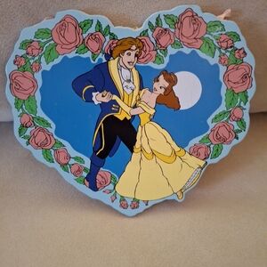 Beauty and the Beast Heart-Shaped Wall Art